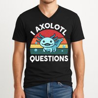 I Axolotl Questions Cute Axolotl V-Neck T-Shirt