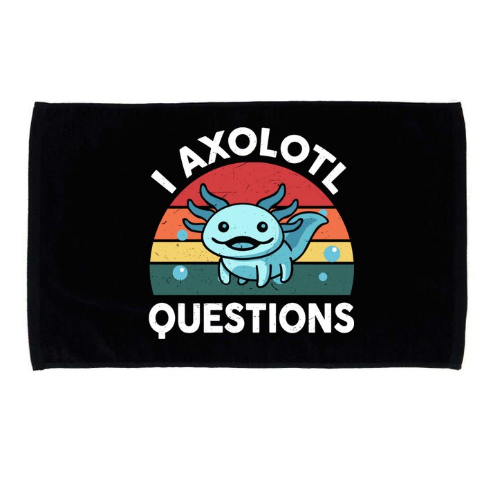 I Axolotl Questions Cute Axolotl Microfiber Hand Towel