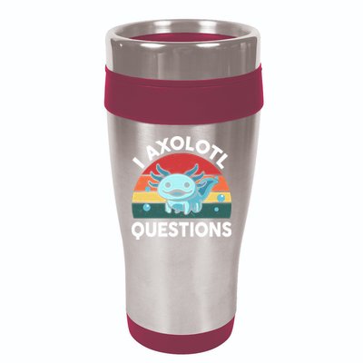 I Axolotl Questions Cute Axolotl 16oz Travel Tumbler