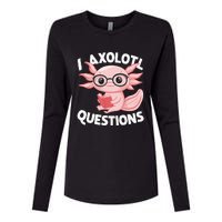 I Axolotl Questions Cute Axolotl Womens Cotton Relaxed Long Sleeve T-Shirt