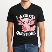 I Axolotl Questions Cute Axolotl V-Neck T-Shirt