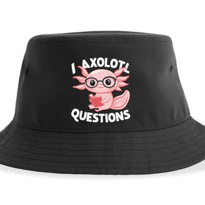 I Axolotl Questions Cute Axolotl Sustainable Bucket Hat