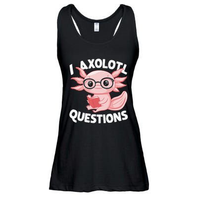 I Axolotl Questions Cute Axolotl Ladies Essential Flowy Tank