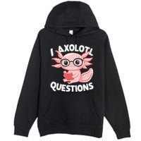 I Axolotl Questions Cute Axolotl Premium Pullover Hoodie