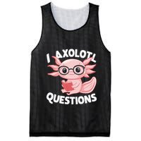 I Axolotl Questions Cute Axolotl Mesh Reversible Basketball Jersey Tank