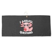 I Axolotl Questions Cute Axolotl Large Microfiber Waffle Golf Towel