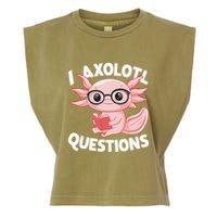 I Axolotl Questions Cute Axolotl Garment-Dyed Women's Muscle Tee