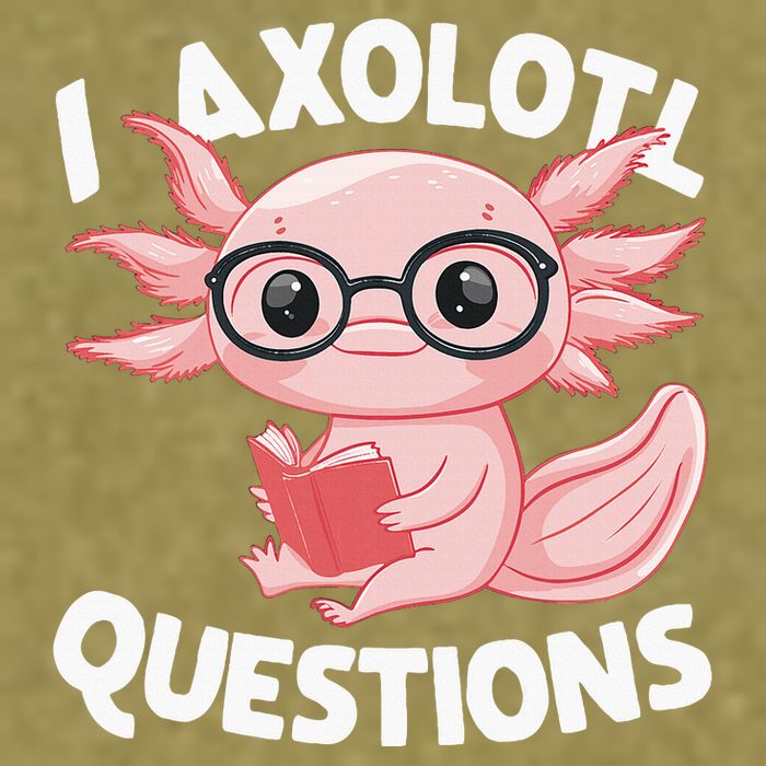 I Axolotl Questions Cute Axolotl Garment-Dyed Women's Muscle Tee