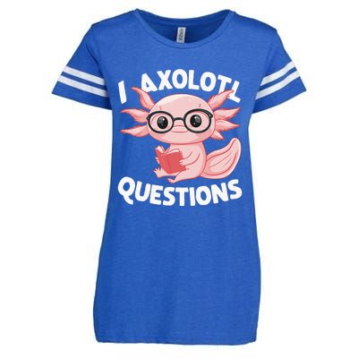 I Axolotl Questions Cute Axolotl Enza Ladies Jersey Football T-Shirt