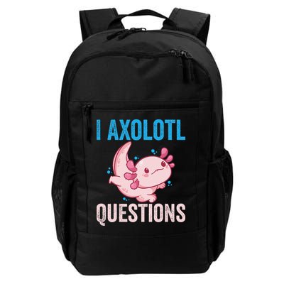 I Axolotl Questions I Axolotl Cute Backpack
