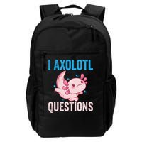 I Axolotl Questions I Axolotl Cute Backpack