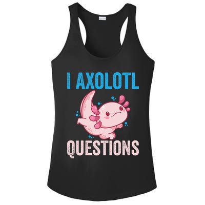 I Axolotl Questions I Axolotl Cute Ladies PosiCharge Competitor Racerback Tank