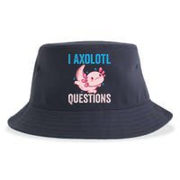 I Axolotl Questions I Axolotl Cute Sustainable Bucket Hat