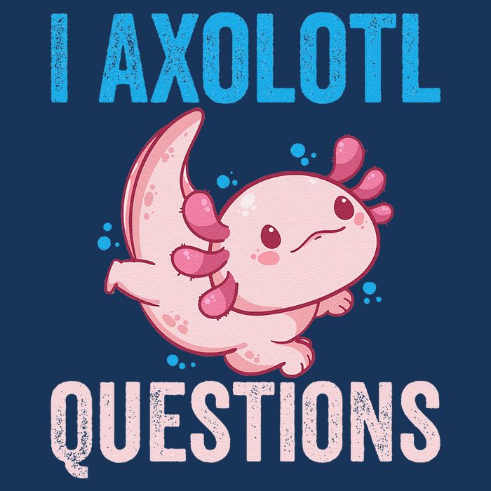 I Axolotl Questions I Axolotl Cute Sustainable Bucket Hat