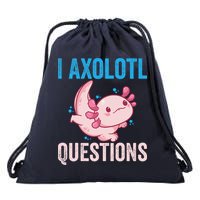 I Axolotl Questions I Axolotl Cute Drawstring Bag