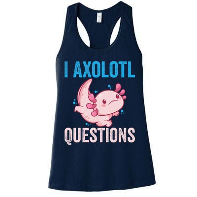 I Axolotl Questions I Axolotl Cute Womens Tank Top