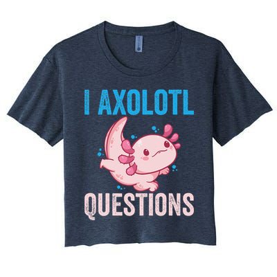 I Axolotl Questions I Axolotl Cute Crop Top
