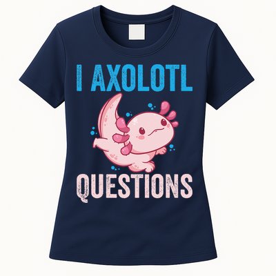 I Axolotl Questions I Axolotl Cute Womens T-Shirt