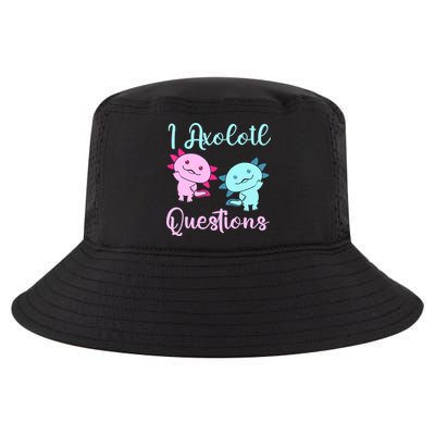 I Axolotl Questions Cute Axolotl For Axolotl Lovers Cool Comfort Performance Bucket Hat