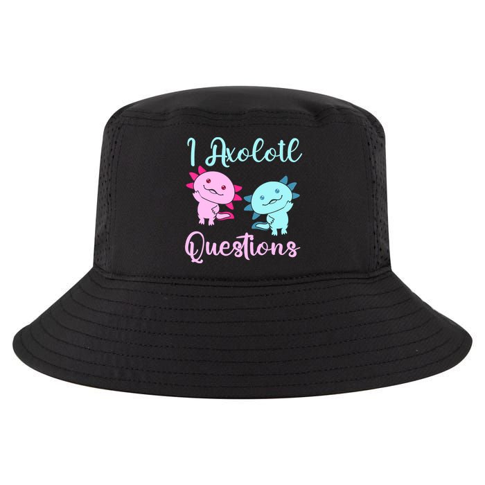 I Axolotl Questions Cute Axolotl For Axolotl Lovers Cool Comfort Performance Bucket Hat