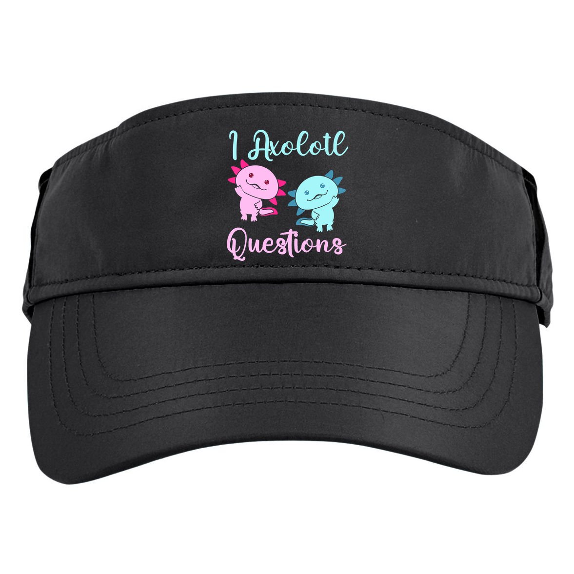 I Axolotl Questions Cute Axolotl For Axolotl Lovers Adult Drive Performance Visor