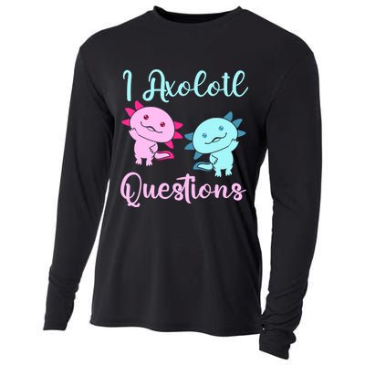 I Axolotl Questions Cute Axolotl For Axolotl Lovers Cooling Performance Long Sleeve Crew