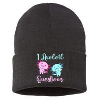 I Axolotl Questions Cute Axolotl For Axolotl Lovers Sustainable Knit Beanie