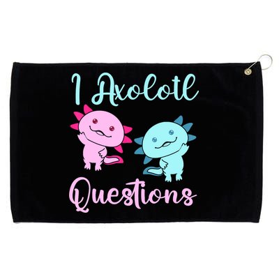I Axolotl Questions Cute Axolotl For Axolotl Lovers Grommeted Golf Towel