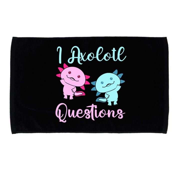 I Axolotl Questions Cute Axolotl For Axolotl Lovers Microfiber Hand Towel