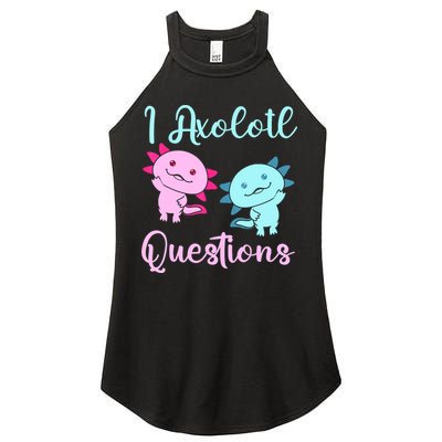 I Axolotl Questions Cute Axolotl For Axolotl Lovers Women's Perfect Tri Rocker Tank