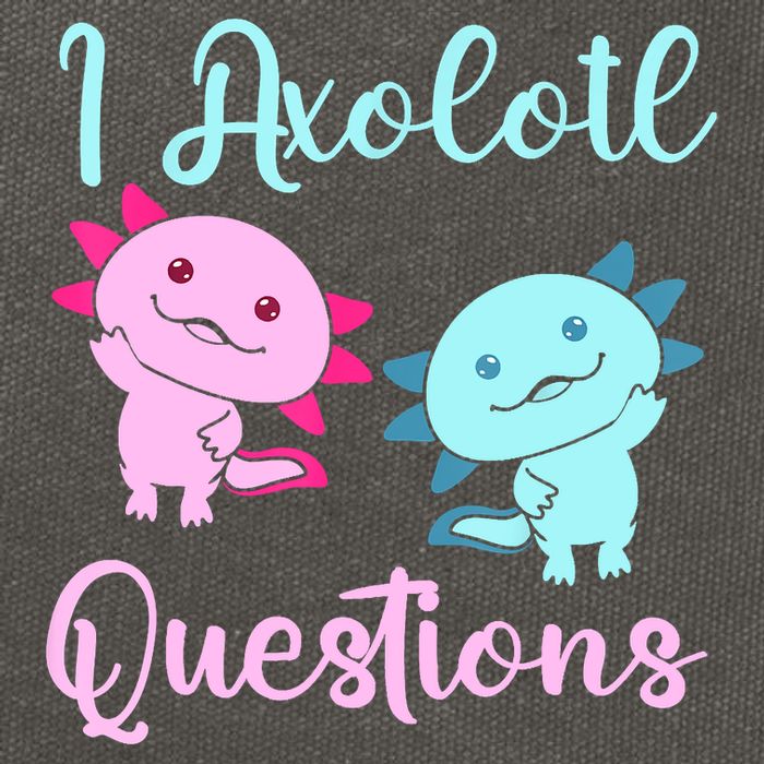 I Axolotl Questions Cute Axolotl For Axolotl Lovers Cotton Canvas Backpack