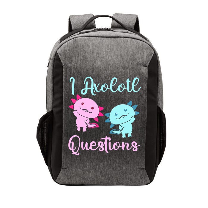 I Axolotl Questions Cute Axolotl For Axolotl Lovers Vector Backpack