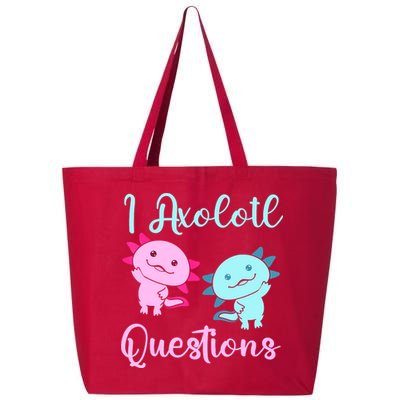 I Axolotl Questions Cute Axolotl For Axolotl Lovers 25L Jumbo Tote
