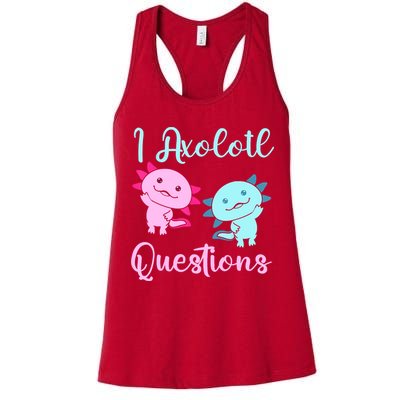 I Axolotl Questions Cute Axolotl For Axolotl Lovers Womens Tank Top