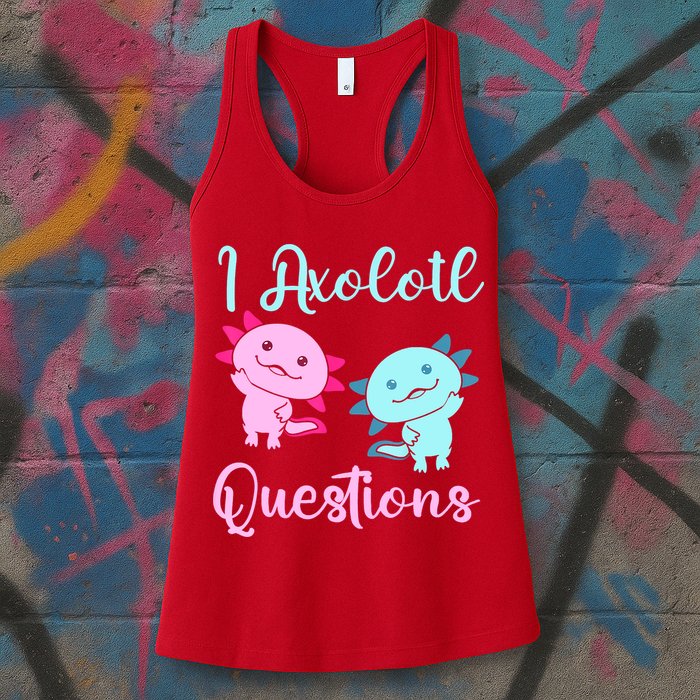 I Axolotl Questions Cute Axolotl For Axolotl Lovers Womens Tank Top