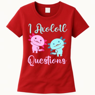 I Axolotl Questions Cute Axolotl For Axolotl Lovers Womens T-Shirt