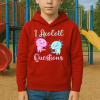 I Axolotl Questions Cute Axolotl For Axolotl Lovers Kids Hoodie