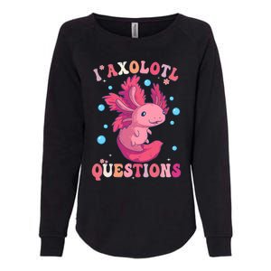 I Axolotl Questions Axolotl Womens Cute Axolotl Retro Womens California Wash Sweatshirt