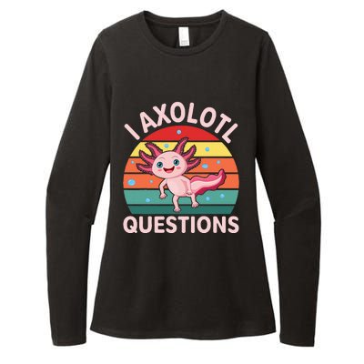 I Axolotl Questions Boy Cute Axolotl Womens CVC Long Sleeve Shirt