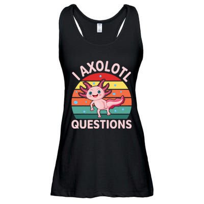 I Axolotl Questions Boy Cute Axolotl Ladies Essential Flowy Tank