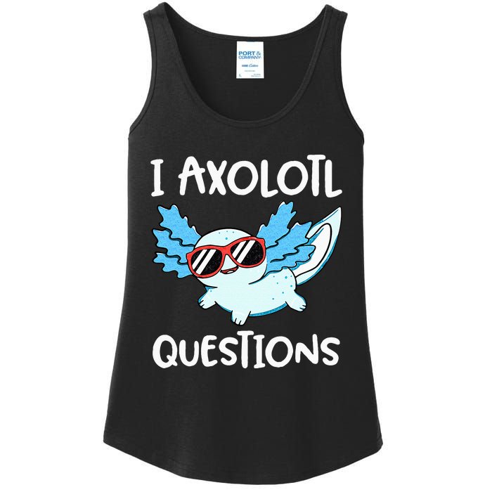 I Axolotl Questions Cute Kawaii Axolotl Anime Girls Ladies Essential Tank