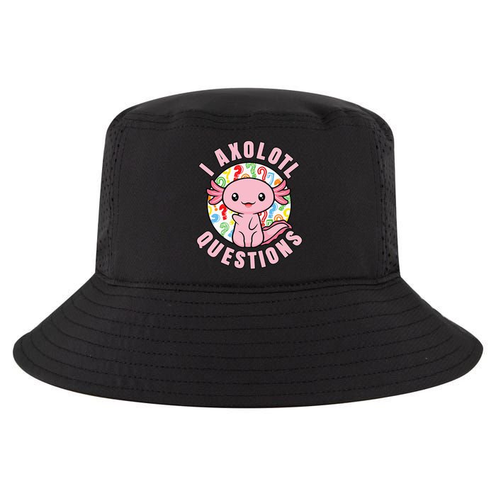 I Axolotl Questions Funny Pink Axolotl Kawaii Cool Comfort Performance Bucket Hat