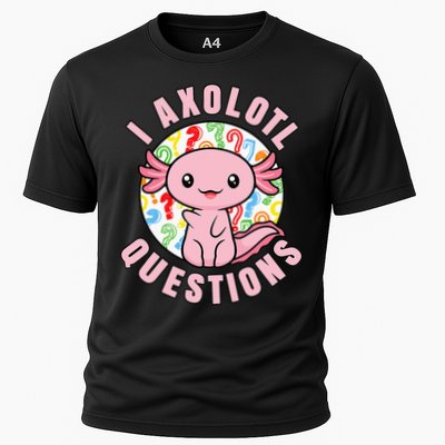 I Axolotl Questions Funny Pink Axolotl Kawaii Performance Shirt