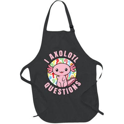 I Axolotl Questions Funny Pink Axolotl Kawaii Apron