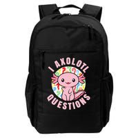 I Axolotl Questions Funny Pink Axolotl Kawaii Backpack