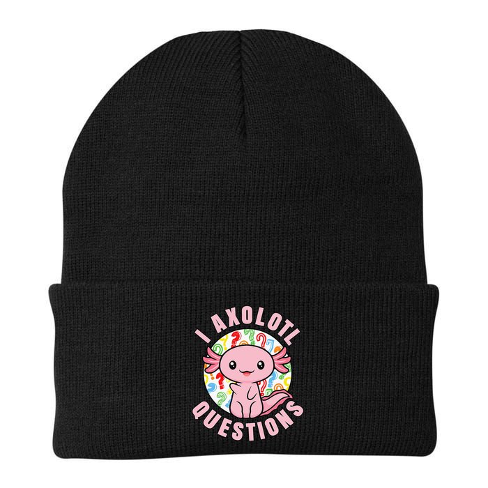 I Axolotl Questions Funny Pink Axolotl Kawaii Beanie