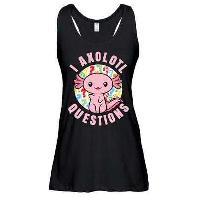 I Axolotl Questions Funny Pink Axolotl Kawaii Ladies Essential Flowy Tank