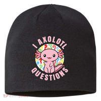 I Axolotl Questions Funny Pink Axolotl Kawaii Sustainable Beanie