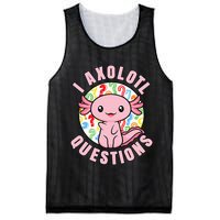 I Axolotl Questions Funny Pink Axolotl Kawaii Mesh Reversible Basketball Jersey Tank