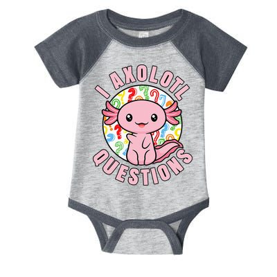I Axolotl Questions Funny Pink Axolotl Kawaii Infant Baby Jersey Bodysuit